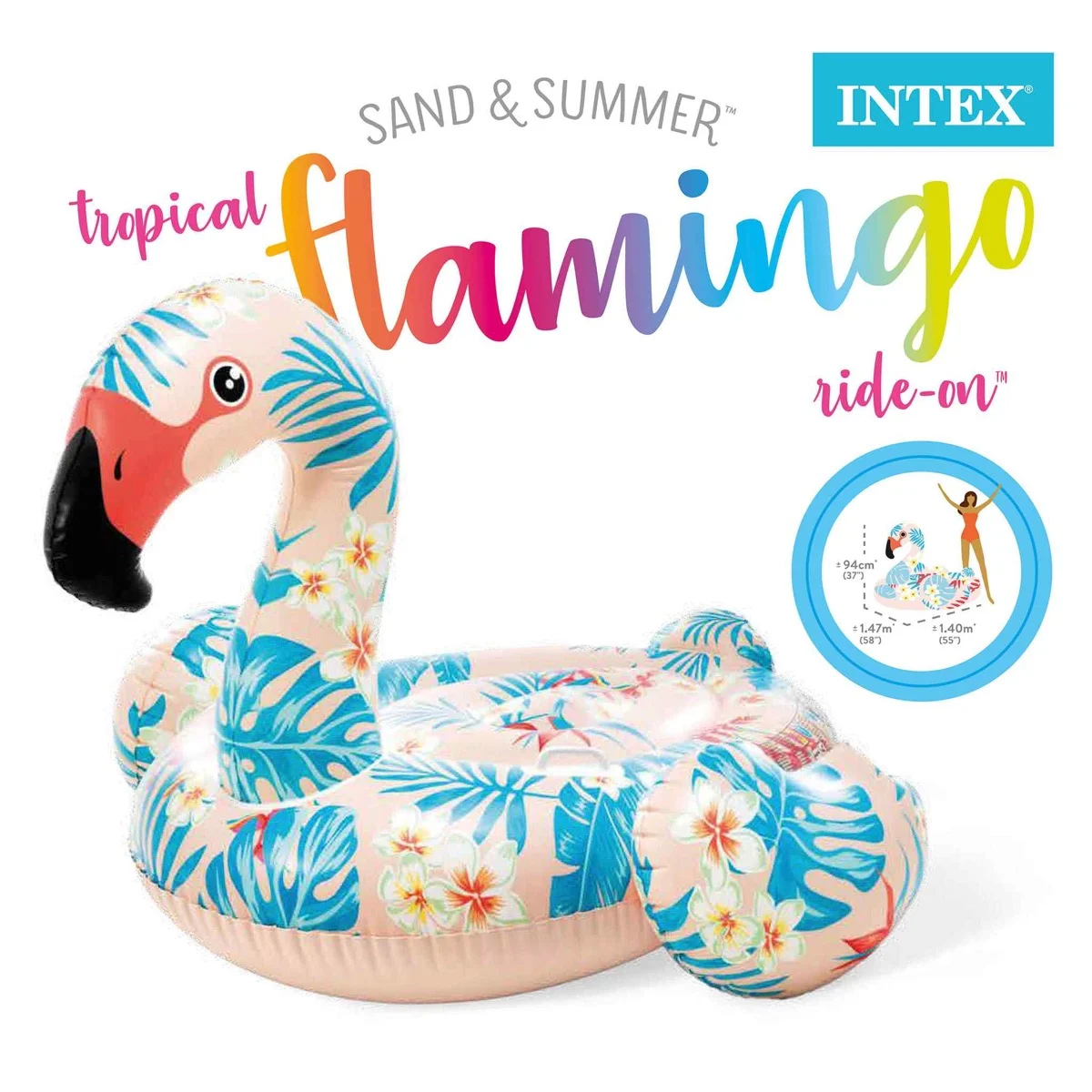 Intex Tropical Flamingo Ride On