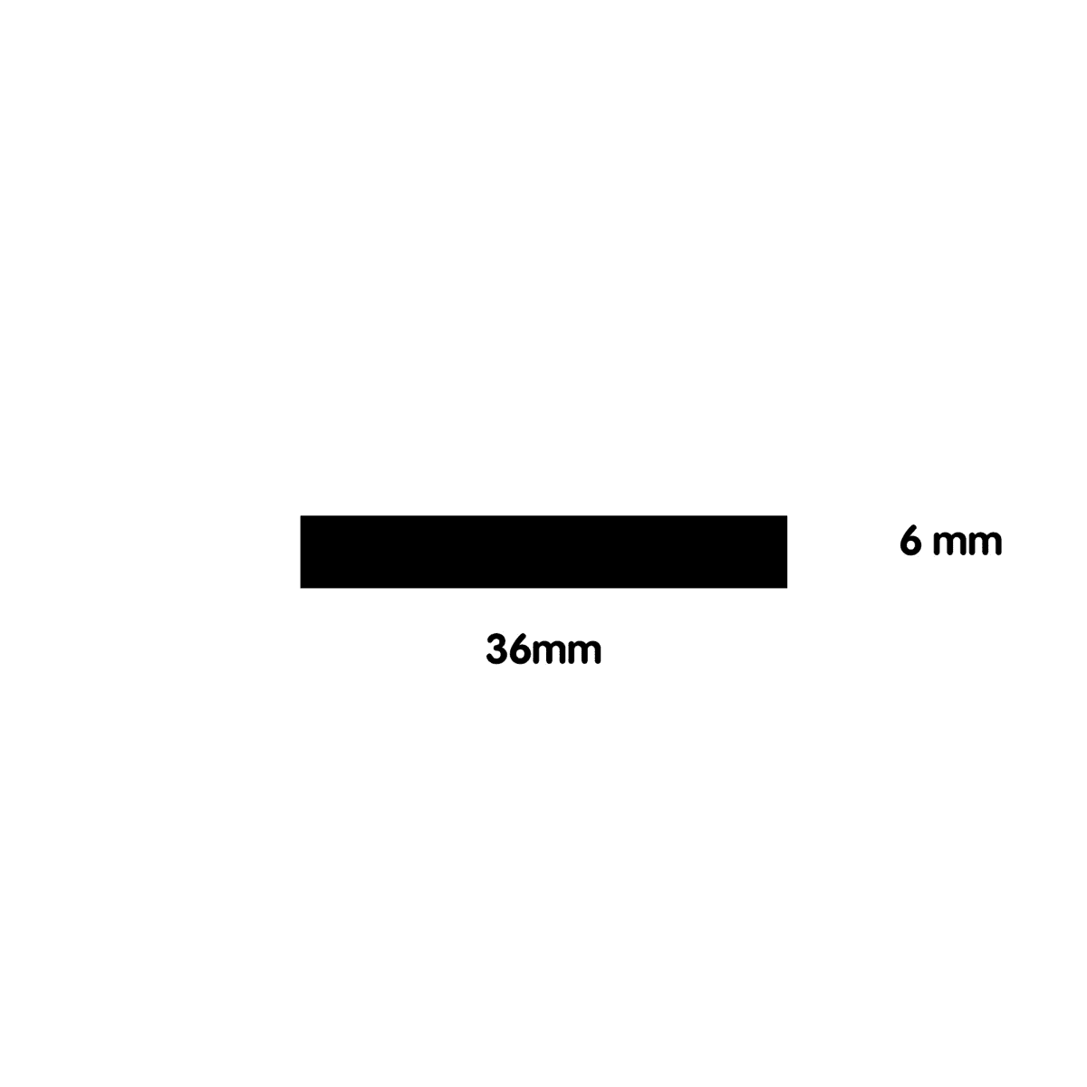 EPDM414 Supersoft self adhesive tape 6mm Black 12mm x 6mm
