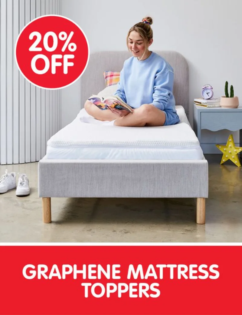 Graphene mattress toppers
