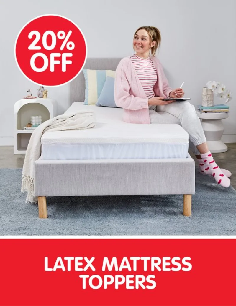 Latex mattress toppers