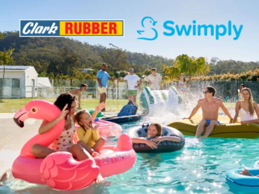 Swimply and Clark Rubber