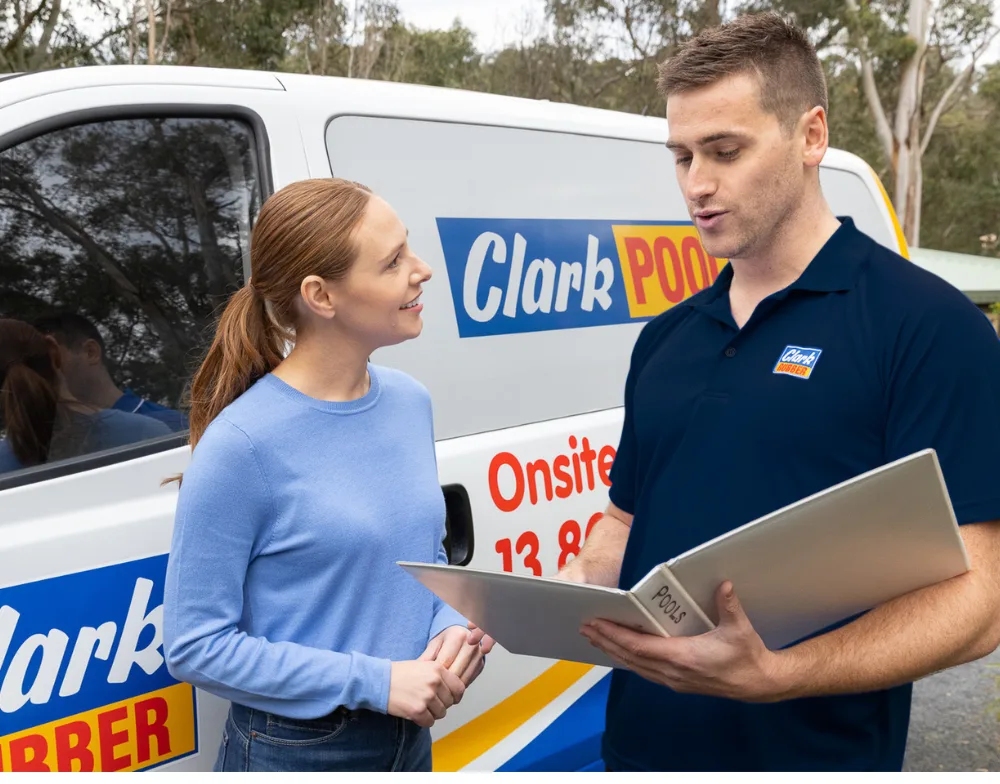 Clark Rubber Mobile Service Van assisting customer