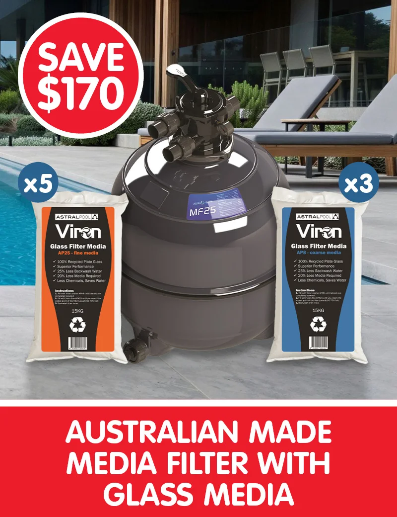 Australian Made Media Filter with Glass Media
