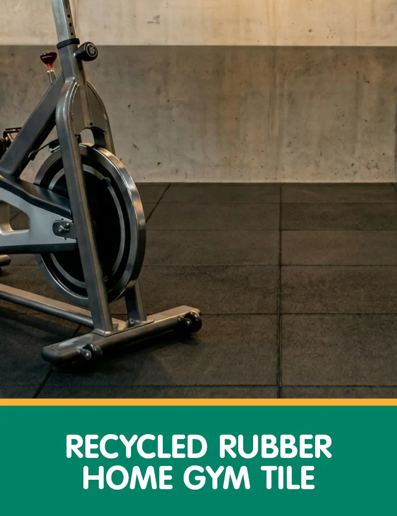 Recycled Rubber Home Gym Tile