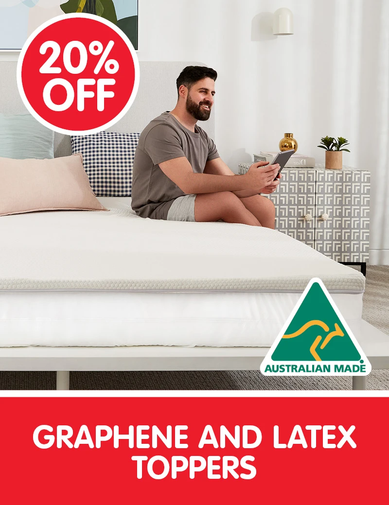 20% off Graphene and Latex Mattress Toppers