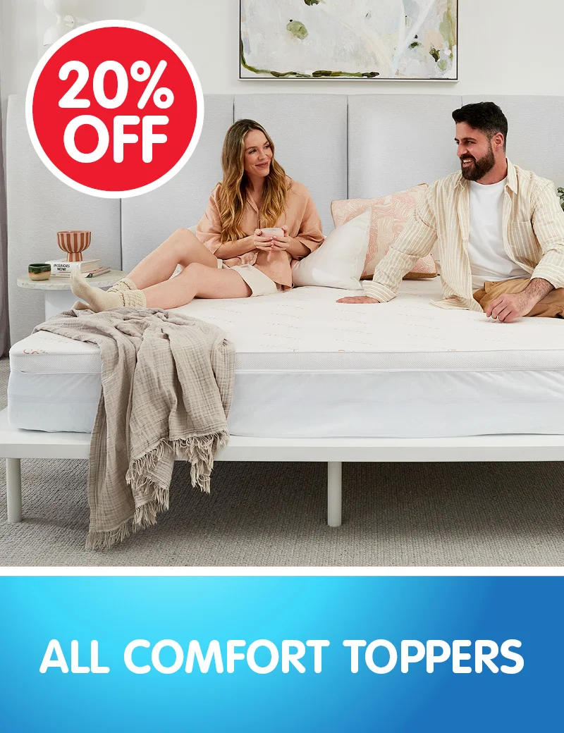 20% off Comfort Mattress Toppers