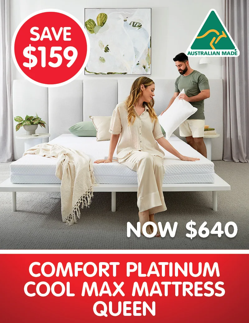 Save $159 on Comfort Platinum Cool Max Mattress Queen