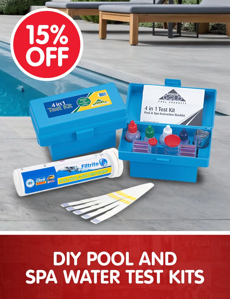10% off DIY Pool and Spa Water Test Kits