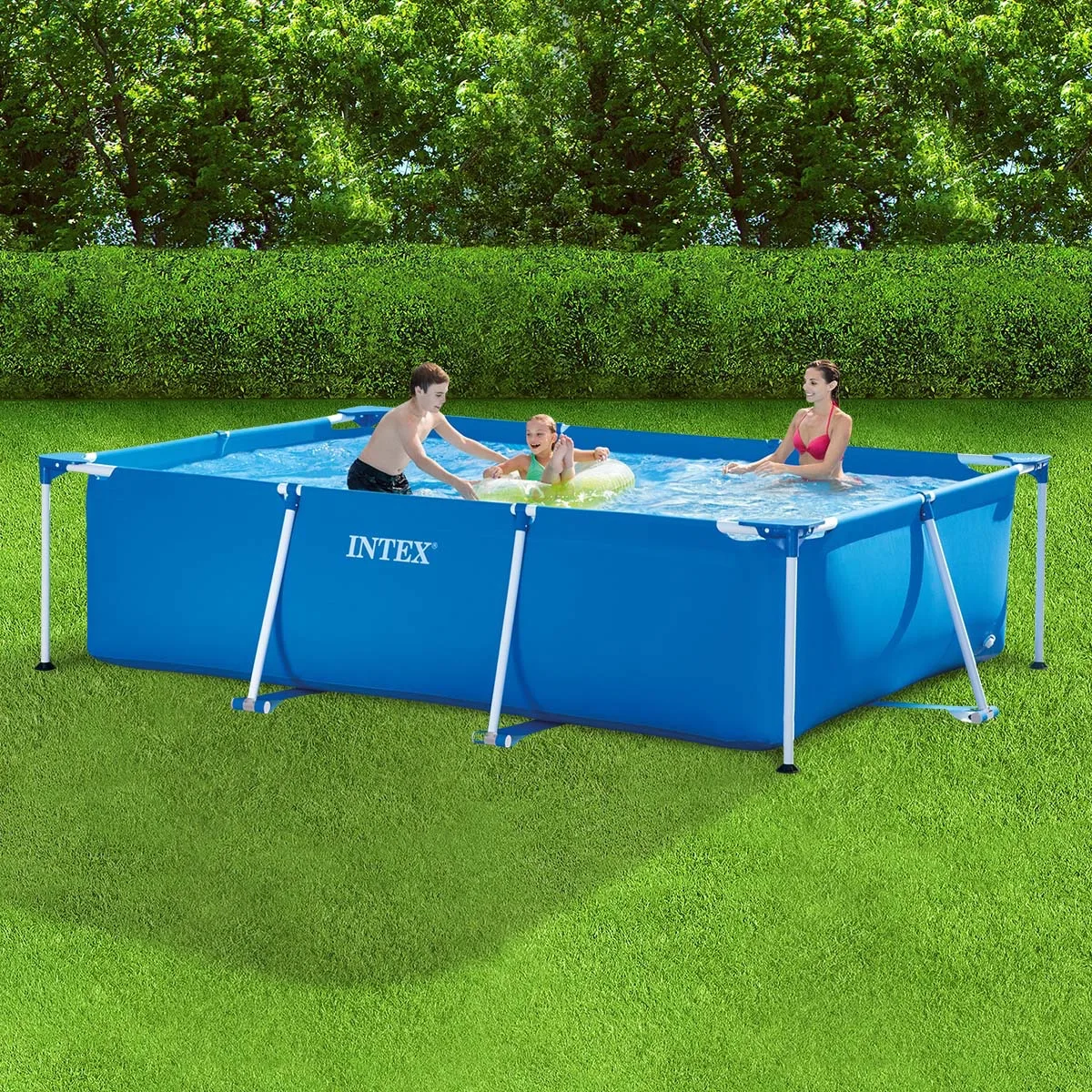 Intex Metal Frame Rectangular Splash Pool - 3m