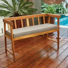 Polymaster Bench Cushion 90 x 36cm Slate