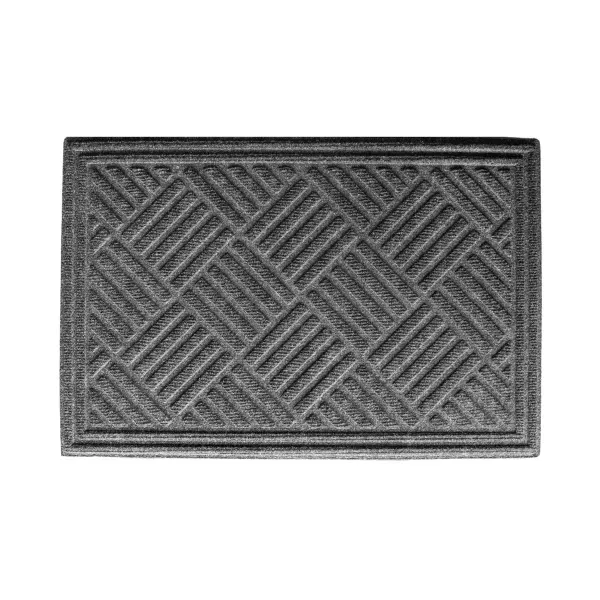 Clark Rubber Diagonal Recycled Rubber P.E.T. Indoor/Outdoor Mat