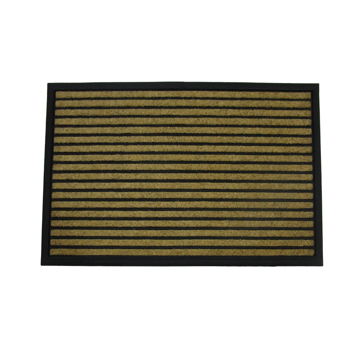 Clark Rubber Medium Faux Coir Bali Mat - Stripes