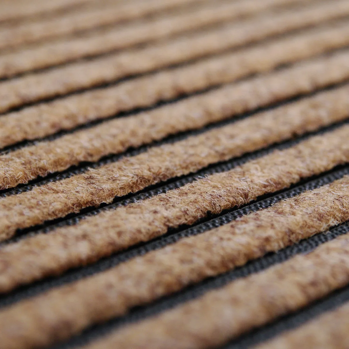 Clark Rubber Medium Faux Coir Bali Mat - Stripes