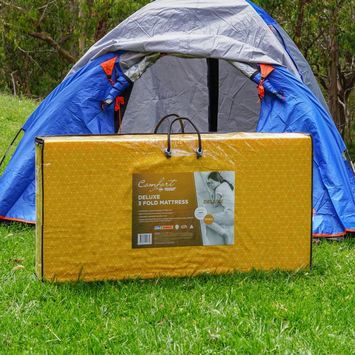 Comfort Deluxe Full Size 3 Fold Mattress - Double