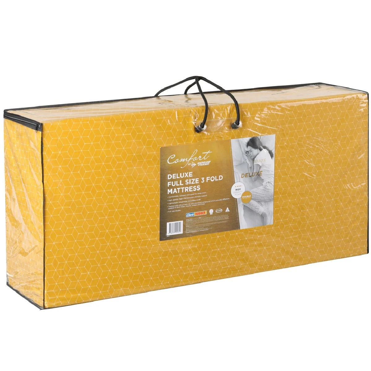 Comfort Deluxe Full Size 3 Fold Mattress - Double