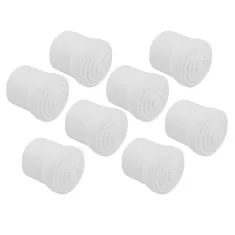 Rubber Chair Tip 8 Piece Bundle - White 13mm