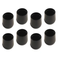 Heavy Duty Round Plastic Chair Tip 8 Piece Bundle 22mm