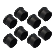 Rubber Chair Tip 8 Piece Bundle - Black 35mm