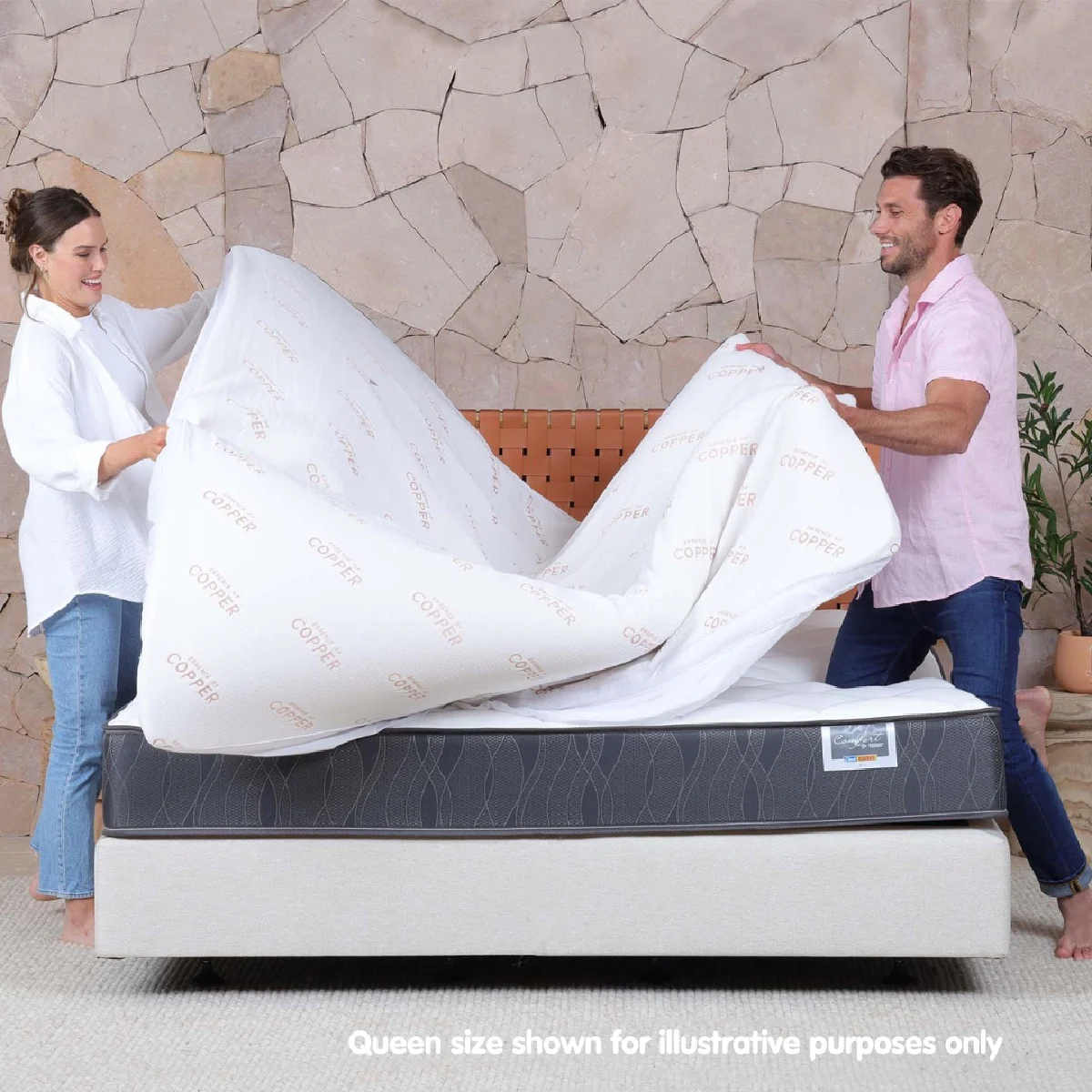 Comfort Premium Copper Topper Double