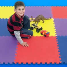 EVA Play Tile Solid Red