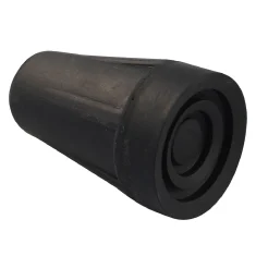 Heavy Duty Flared Crutch Tip - Black 29mm